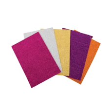 Glitter Foam Sheets - 5 Piece